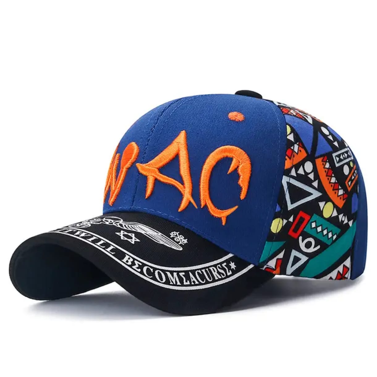 Casquette Multicolores "SWAG" (bleue)
