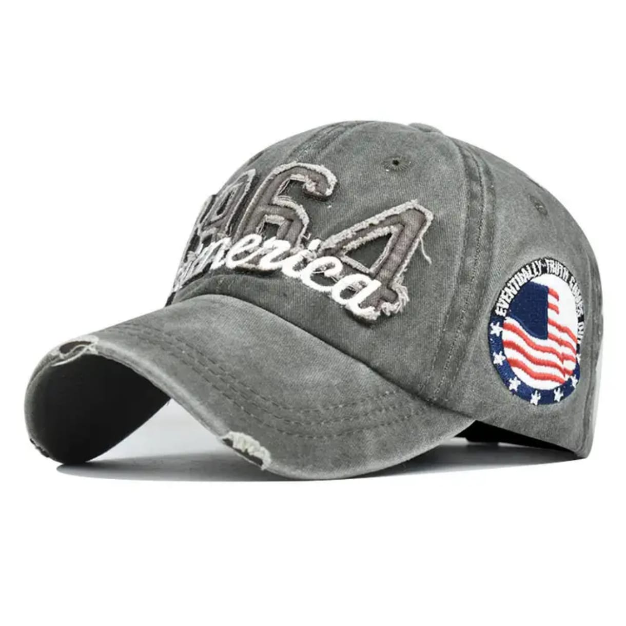 Casquette Vintage 1964 (Gris foncé / moyen délavé)