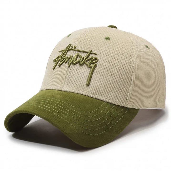 Casquette Streetwear Beige & vert