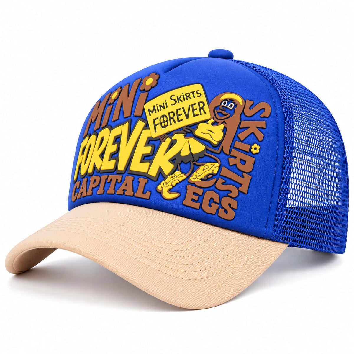 Casquette Mini Skirts Forever-Bleu & Kaki