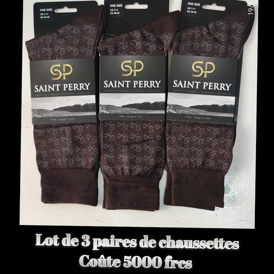 Chaussettes Saint Perry Lot De 3 Paires
