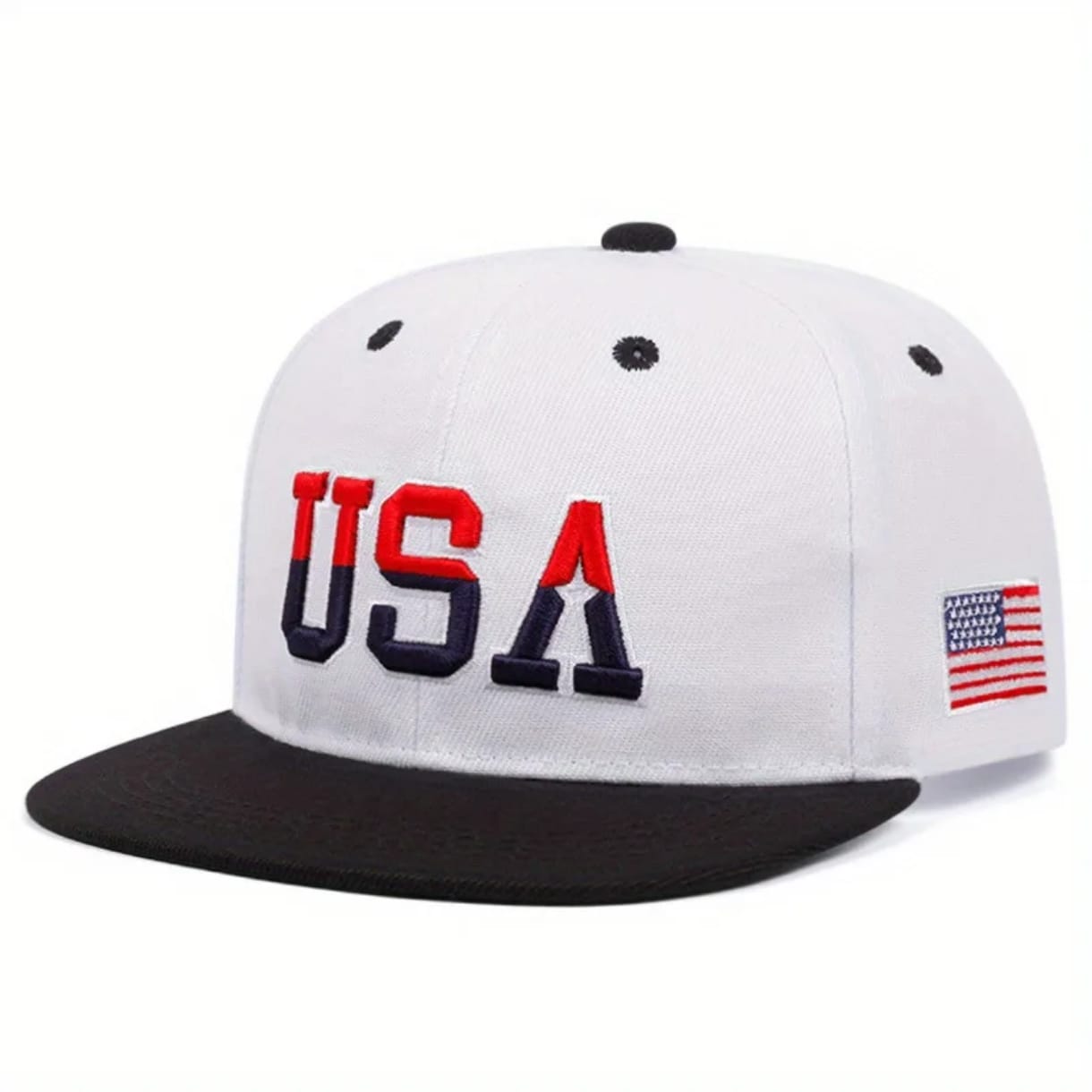 Casquette Snapback "USA" (blanc)