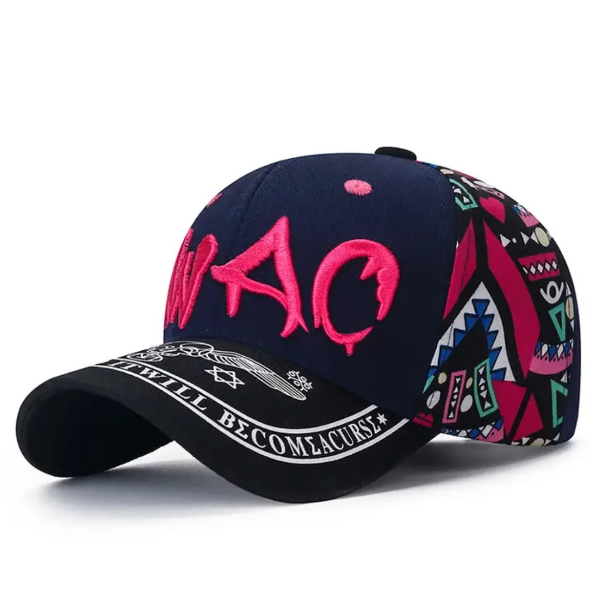 Casquette Multicolores "SWAG" (bleu marine)