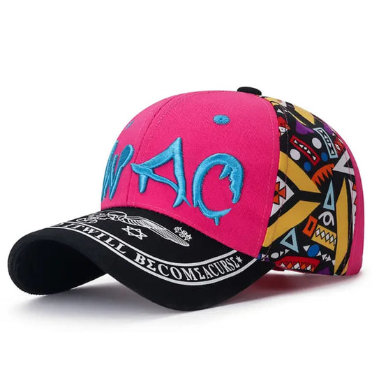 Casquette Multicolores "SWAG" (rose)