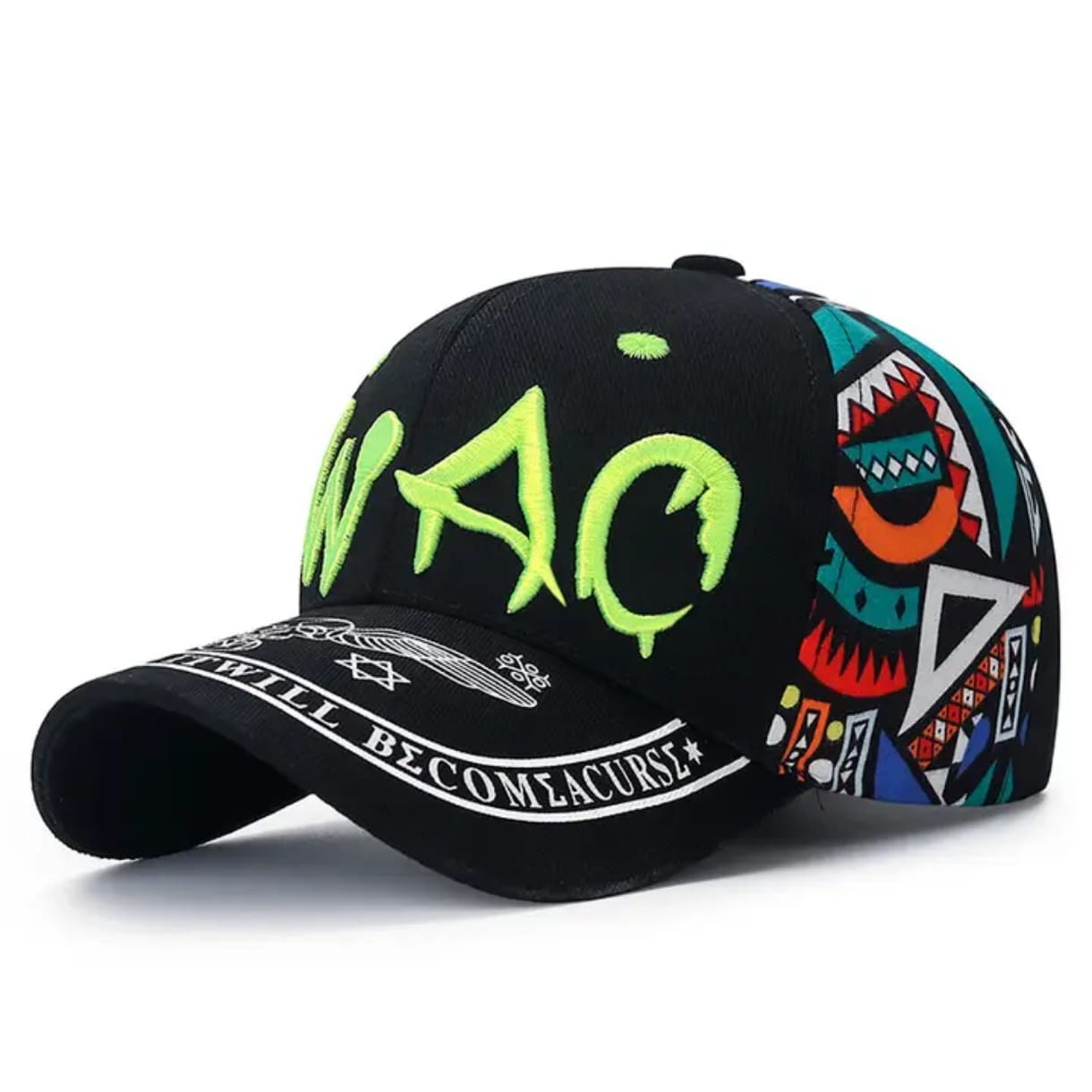 Casquette Multicolores "SWAG" (noir)