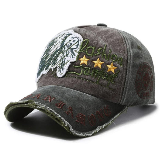 Casquette Vintage "Fashion Jamont" (Kaki & Vert Olive)