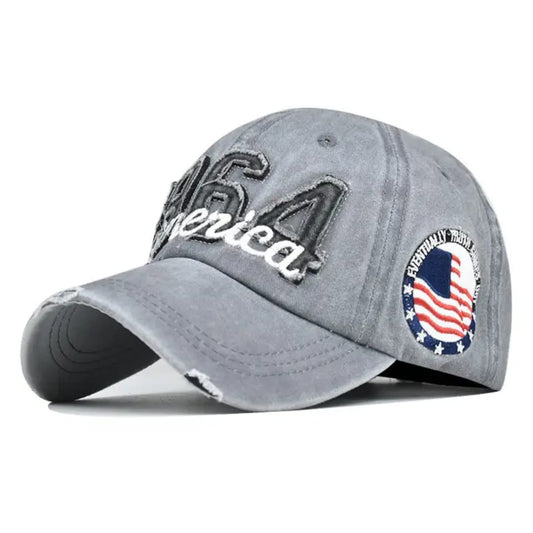 Casquette Vintage 1964 (Gris Clair délavé)