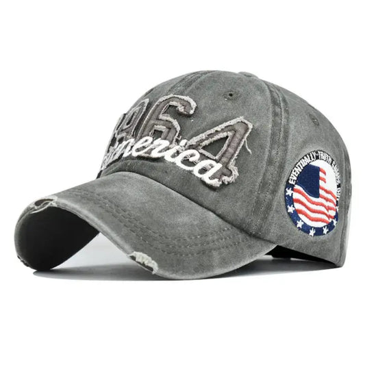 Casquette Vintage 1964 (Gris foncé / moyen délavé)