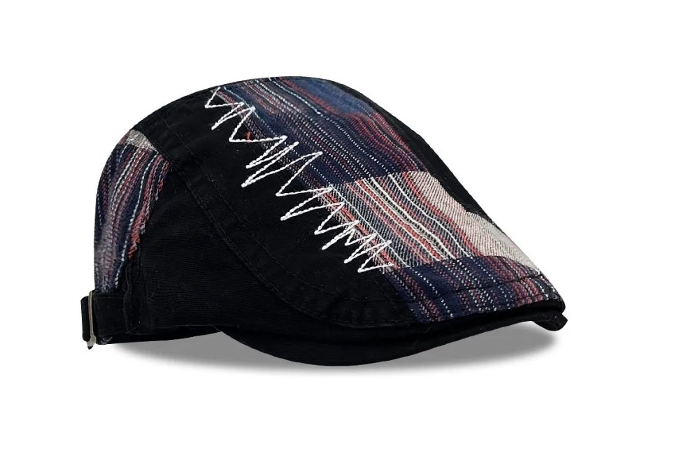 Casquette Plate Brodé (Noir)