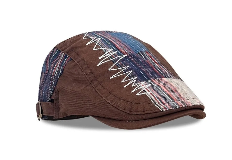 Casquette Plate Brodé (Marron)