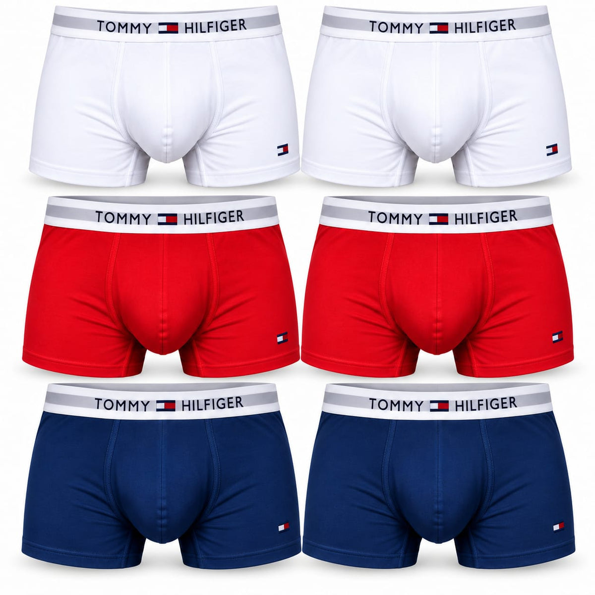 Lot de 6 Boxers Tommy Hilfiger-Taille XL - BXT010 (XL)