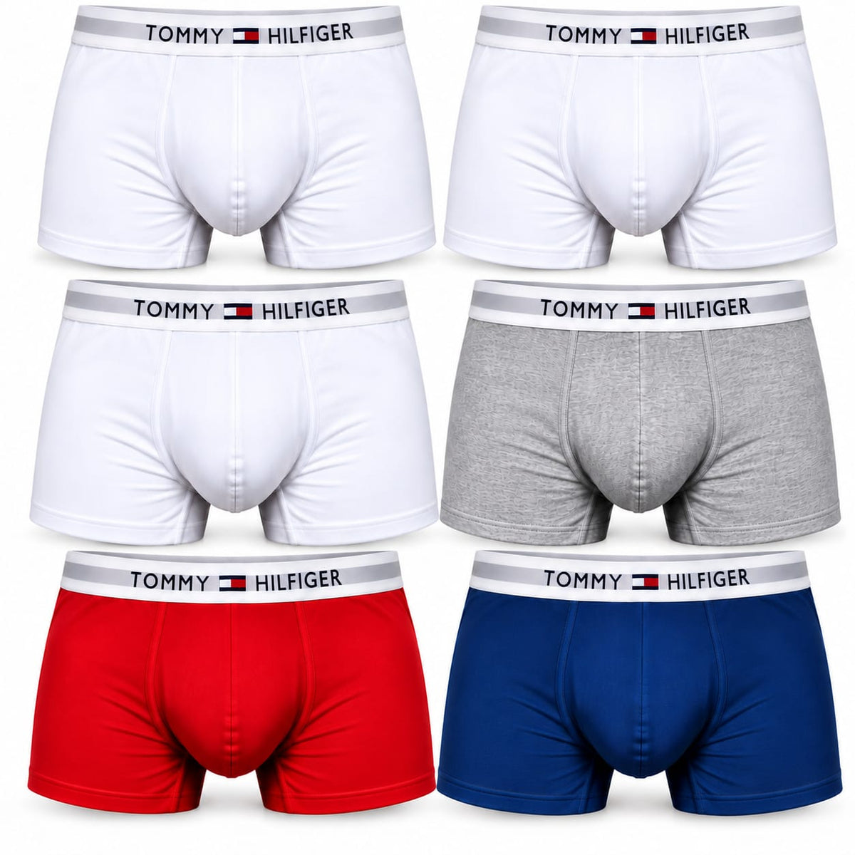 Lot de 6 Boxers Tommy Hilfiger-Taille 2XL - BXT014 (2XL)