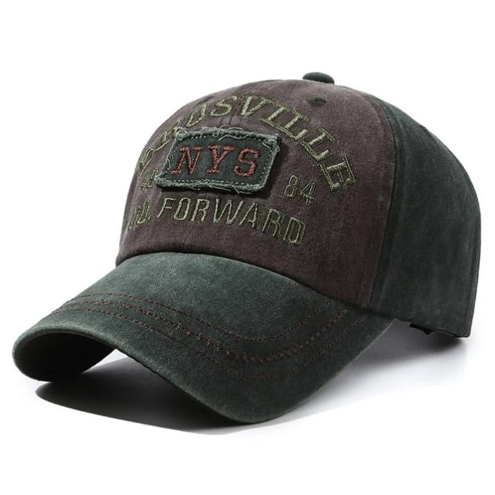 Casquette Brosville-Marron & Vert Délavé - CNYS05