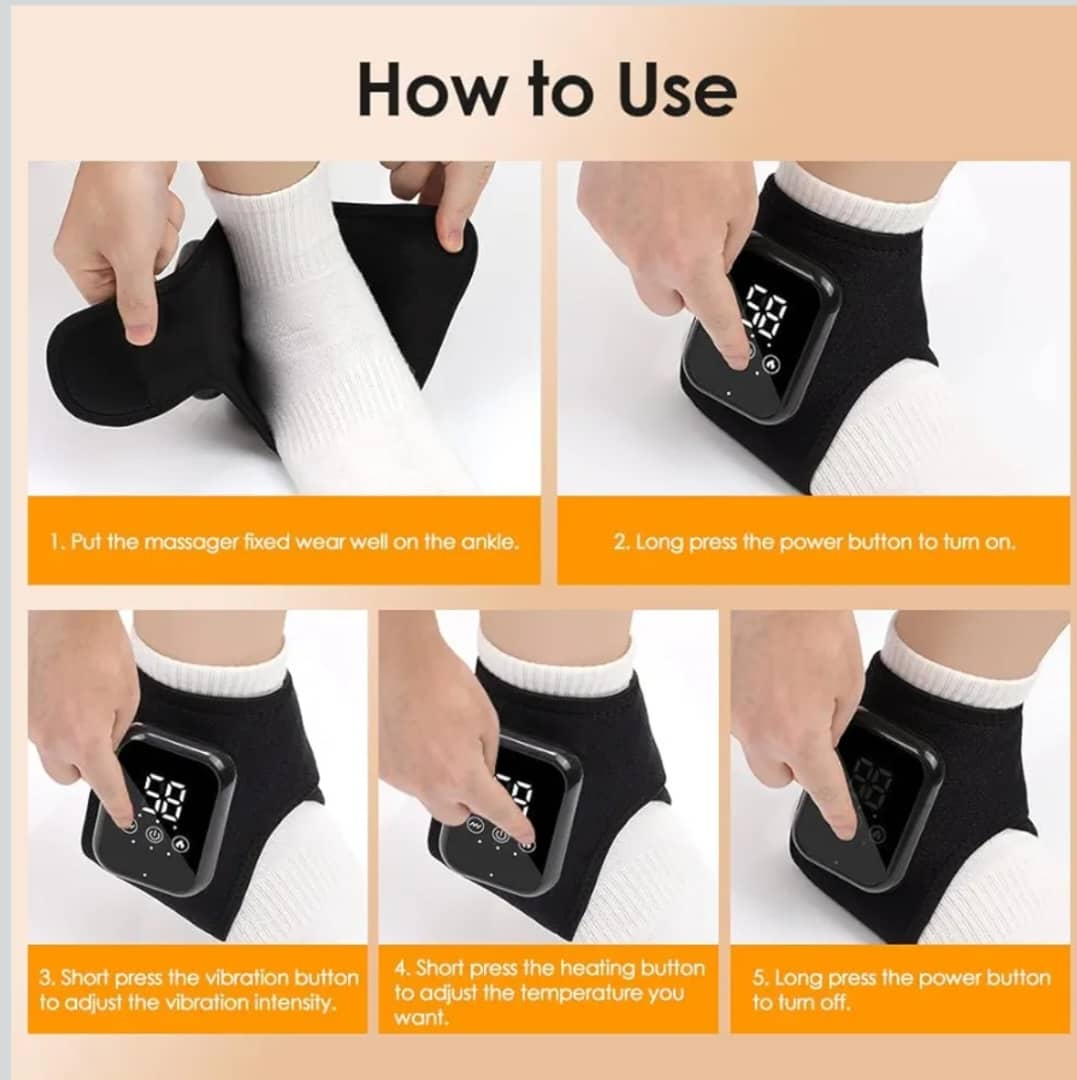 Attele De Cheville Chauffante & Massante Rechargeable